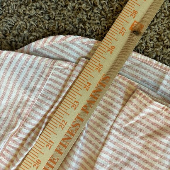 Sundance Julia Top Size‎ S Gingham Shirt Smocked Peplum Blouse Boho Peach Pink - Picture 8 of 9